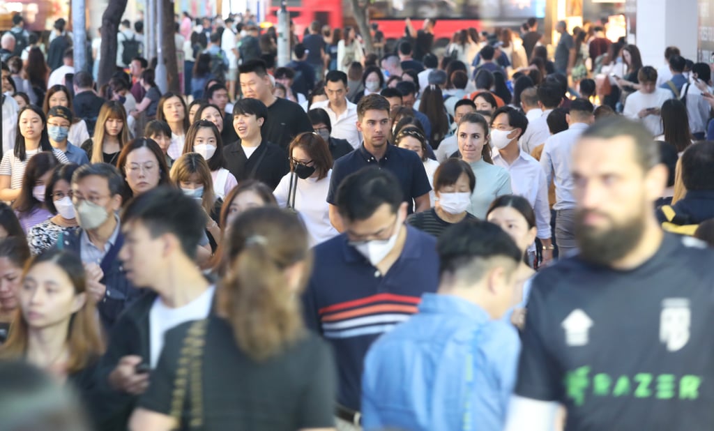 People shopping in Causeway Bay, Hong Kong, on May 12. Photo: Martin Chan People shopping in Causeway Bay, Hong Kong, on May 12. Photo: Martin Chan