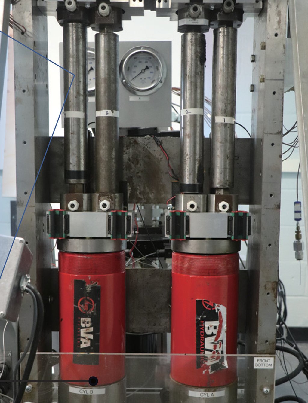 The central part of the multimode elastocaloric cooling system with four bundles of NiTi tubes. Photo: Qian Suxin