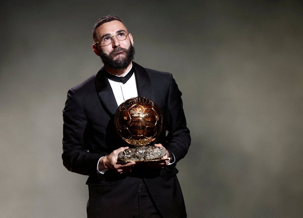 Real Madrid’s Karim Benzema after winning the Ballon d’Or. Photo: Reuters Real Madrid’s Karim Benzema after winning the Ballon d’Or. Photo: Reuters