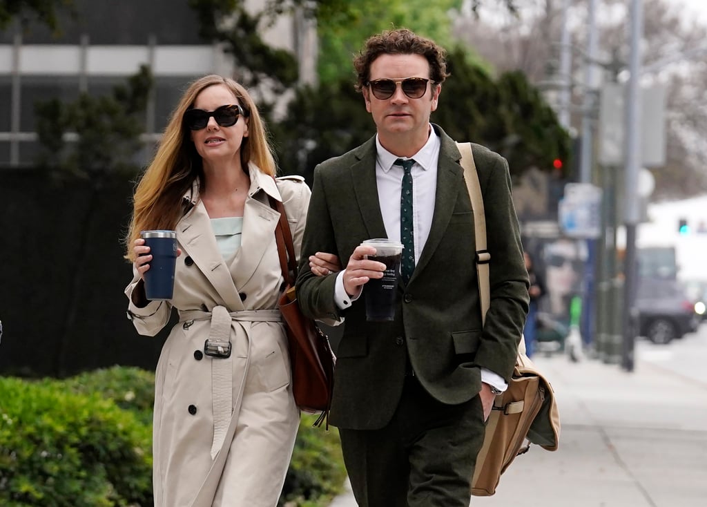 Danny Masterson and his wife Bijou Phillips arrive for closing arguments in his second rape trial on May 16 in Los Angeles. Photo: AP