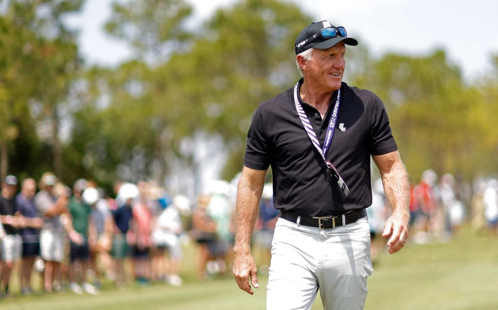 LIV Golf CEO Greg Norman was kept in the dark regarding the merger. Photo: AFP