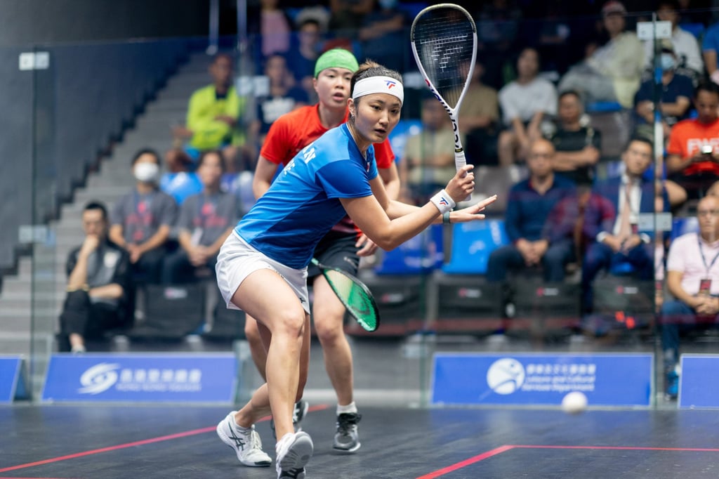 Top seed Satomi Watanabe of Japan marches into the semi-finals. Photo: Hong Kong Squash