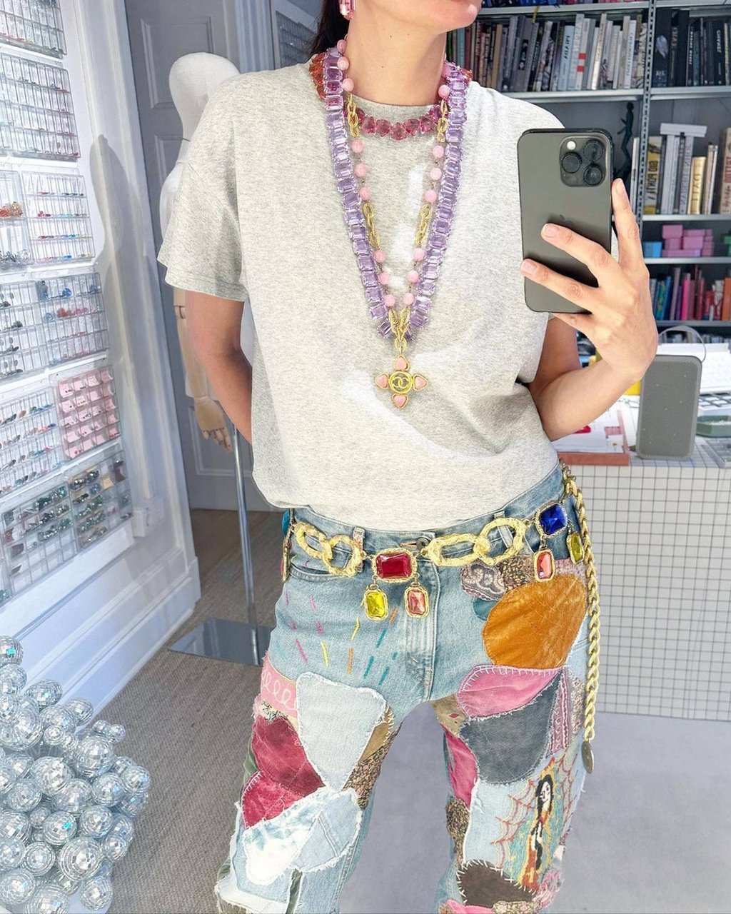 Giovanna Battaglia Engelbert, creative director of Swarovski, sports a maximalist style. Photo: Handout