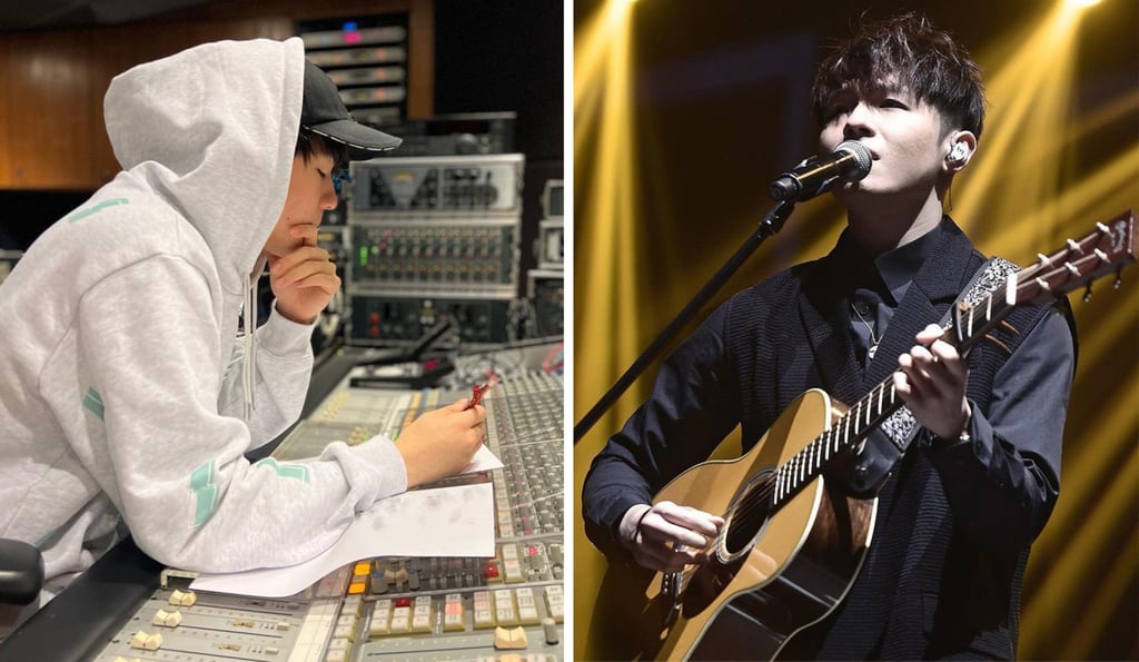 Ian Chan rocks casual street wear in the studio when he’s recording and dons all-black ‘fits onstage. Photo: @iancychan/Instagram Ian Chan rocks casual street wear in the studio when he’s recording and dons all-black ‘fits onstage. Photo: @iancychan/Instagram