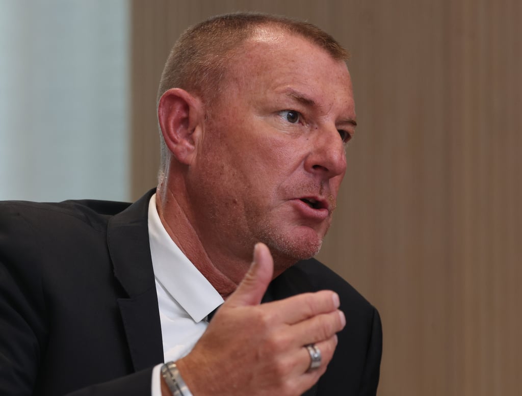 Jason Sadler, president international markets with Cigna, speaks during an interview in Kwun Tong on June 1, 2023. Photo: Edmond So Jason Sadler, president international markets with Cigna, speaks during an interview in Kwun Tong on June 1, 2023. Photo: Edmond So