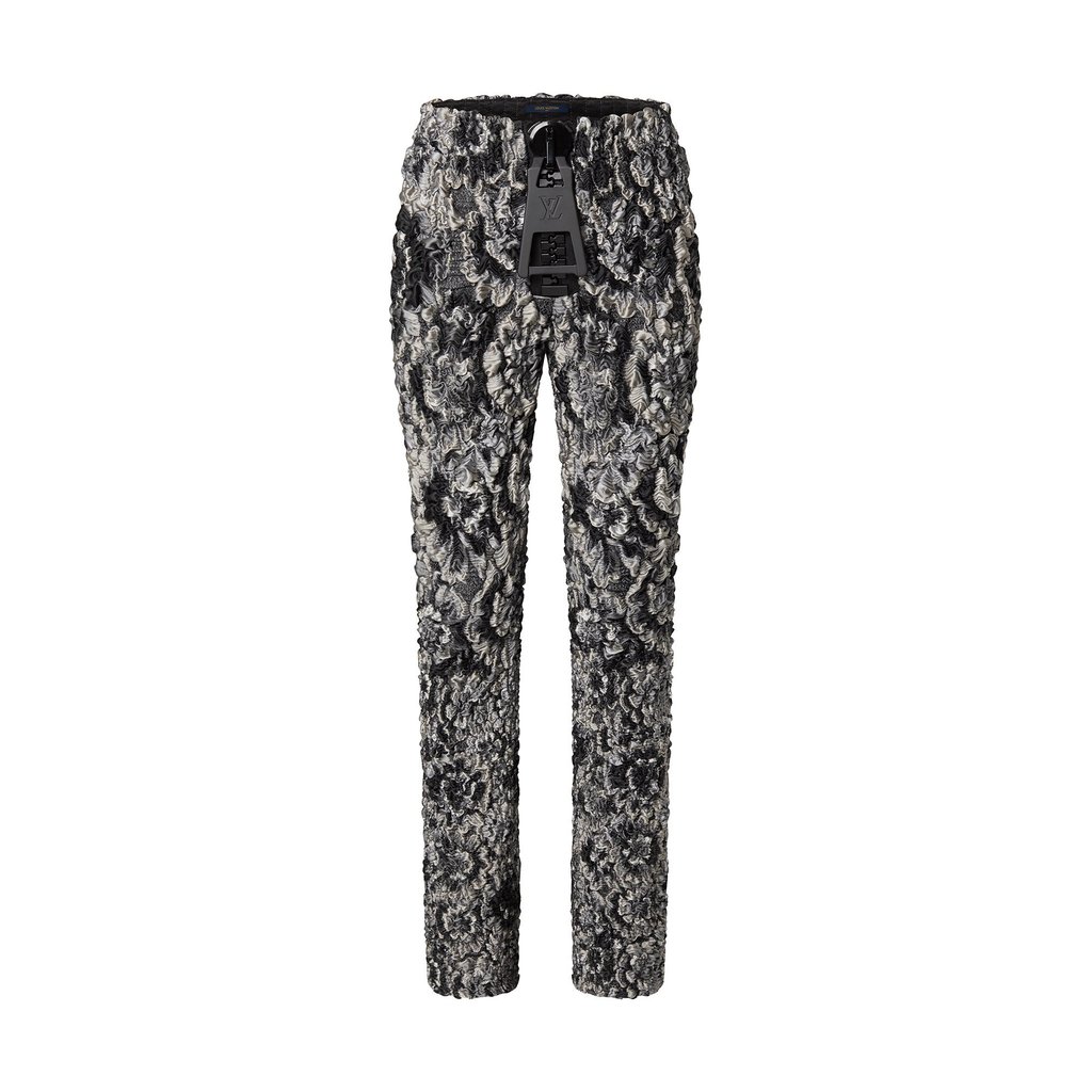 Louis Vuitton floral jacquard trousers