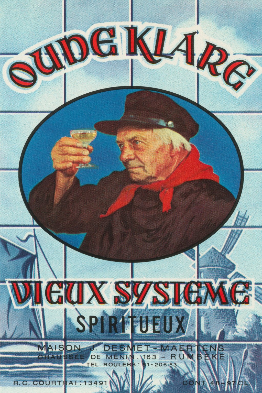 An early Dutch liquor label featuring a Dutchman looking closely at a glass of liquor. The background features a windmill and a sailing boat. This juniper-flavored spirit is called by the Dutch genever; the English-speaking world knows it as gin. Photo: Getty Images An early Dutch liquor label featuring a Dutchman looking closely at a glass of liquor. The background features a windmill and a sailing boat. This juniper-flavored spirit is called by the Dutch genever; the English-speaking world knows it as gin. Photo: Getty Images