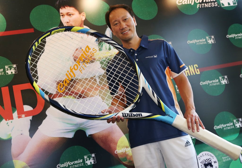 Tennis star Michael Chang poses for the media during a “Go Beyond the Court” event at Hong Kong Football Club in 2014. Photo: SCMP Tennis star Michael Chang poses for the media during a “Go Beyond the Court” event at Hong Kong Football Club in 2014. Photo: SCMP