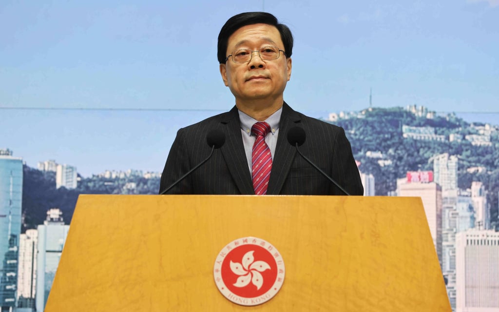 Chief Executive John Lee says the golf club will still have two full courses and a 10-hole one. Photo: May Tse Chief Executive John Lee says the golf club will still have two full courses and a 10-hole one. Photo: May Tse
