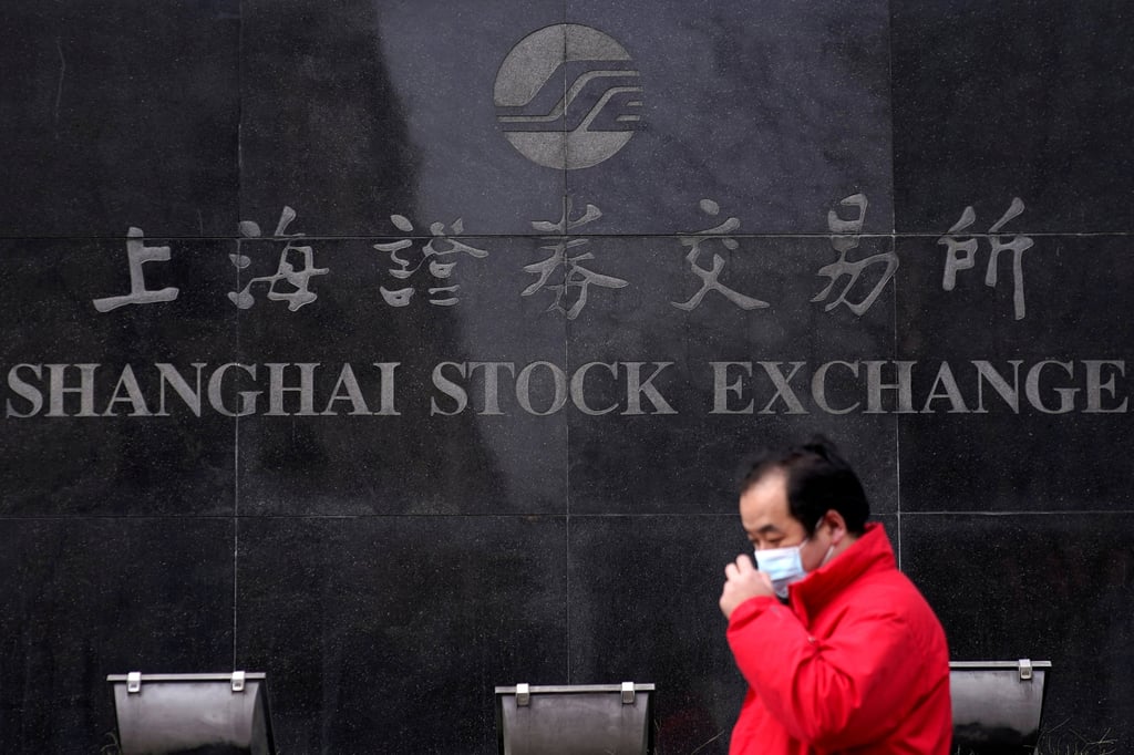 Property stocks are among the worst performers on the Shanghai Stock Exchange’s benchmark Shanghai Composite Index. Photo: Reuters