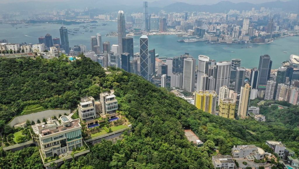 Aerial view of homes on The Peak, Hong Kong’s most desired residential address. Photo: Roy Issa Aerial view of homes on The Peak, Hong Kong’s most desired residential address. Photo: Roy Issa