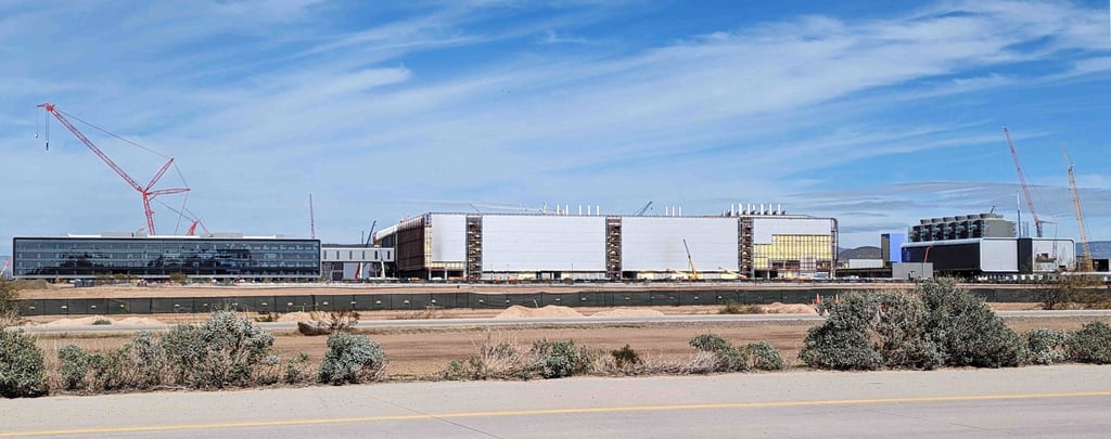 Taiwan Semiconductor Manufacturing Co’s sprawling plant in northwest Phoenix sits on a lot of more than 1,100 acres the company purchased from the state of Arizona in 2020 for US$89 million. Photo: SCMP / Matt Haldane Taiwan Semiconductor Manufacturing Co’s sprawling plant in northwest Phoenix sits on a lot of more than 1,100 acres the company purchased from the state of Arizona in 2020 for US$89 million. Photo: SCMP / Matt Haldane