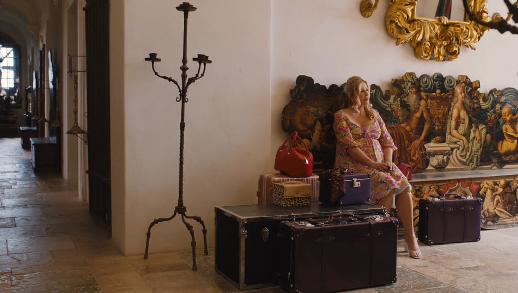 Jennifer Coolidge in the finale episode of White Lotus season two, which was set largely in Taormina, Sicily, Italy. Photo: Handout
