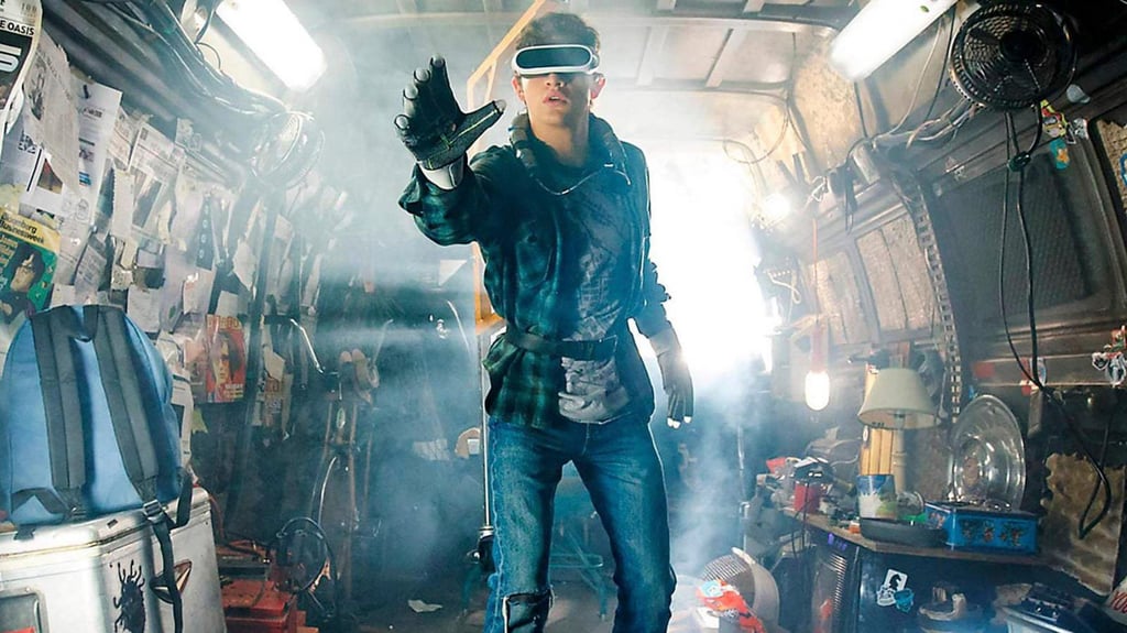 The Apple Vision Pro headset is reminiscent of those in 2018 sci-fi film “Ready Player One”. Photo: Warner Bros