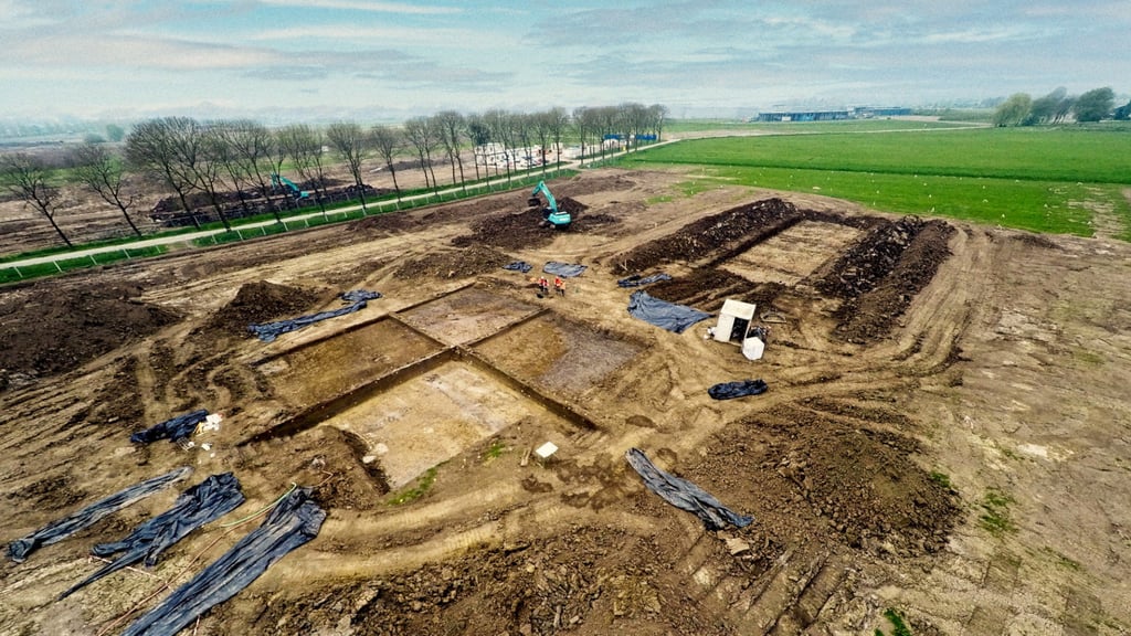 The Stonehenge-like sanctuary was discovered in Tiel, a town in the centre of the Netherlands. Photo: Municipality of Tiel via Reuters