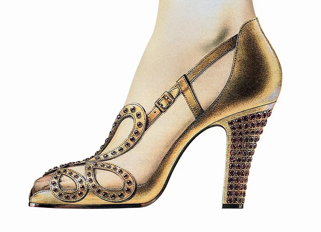Original pumps designed by Roger Vivier for Queen Elizabeth’s coronation in 1953. Photo: Roger Vivier Original pumps designed by Roger Vivier for Queen Elizabeth’s coronation in 1953. Photo: Roger Vivier