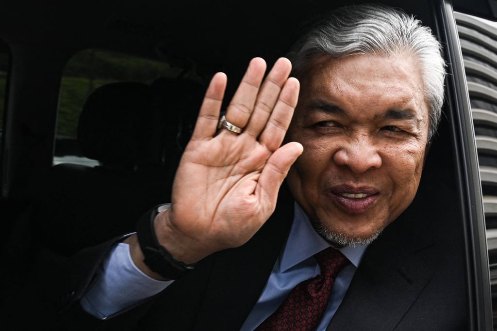 Ahmad Zahid Hamidi, Umno president and Malaysia’s deputy prime minister, told his party’s recent general assembly that its stance on wanting “justice for Najib” would not change. Photo: AFP Ahmad Zahid Hamidi, Umno president and Malaysia’s deputy prime minister, told his party’s recent general assembly that its stance on wanting “justice for Najib” would not change. Photo: AFP