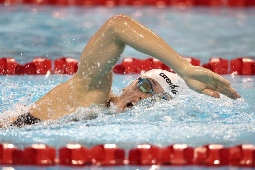 Siobhan Haughey’s times was her second fastest ever in the 200m freestyle. Photo: AFP