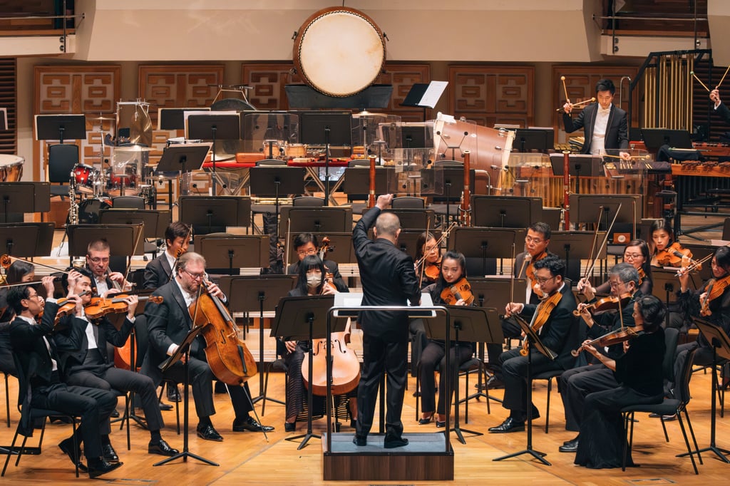 A pared-down Hong Kong Philharmonic Orchestra performed the Hisaishi concerts. Photo: Ka Lam / Hong Kong Phil A pared-down Hong Kong Philharmonic Orchestra performed the Hisaishi concerts. Photo: Ka Lam / Hong Kong Phil