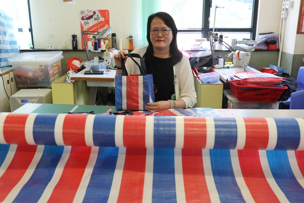 How Hong Kong s red white and blue bags and striped fabrics are giving people recovering from mental illness a sense of pride and hope South China Morning Post