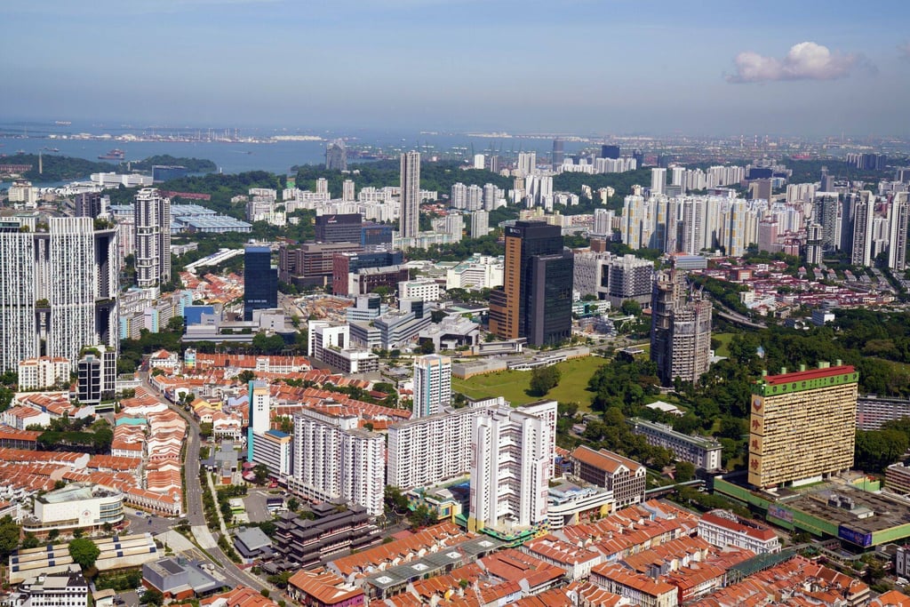A general view of buildings in Singapore. More than 200 foreign firms have registered in the city since 2021. Photo: Bloomberg A general view of buildings in Singapore. More than 200 foreign firms have registered in the city since 2021. Photo: Bloomberg