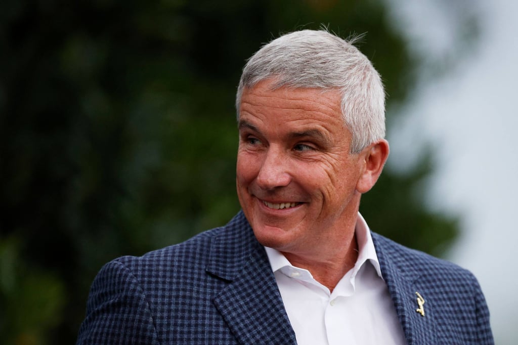 PGA Tour commissioner Jay Monahan has not been seen in public for two weeks. Photo: AFP PGA Tour commissioner Jay Monahan has not been seen in public for two weeks. Photo: AFP