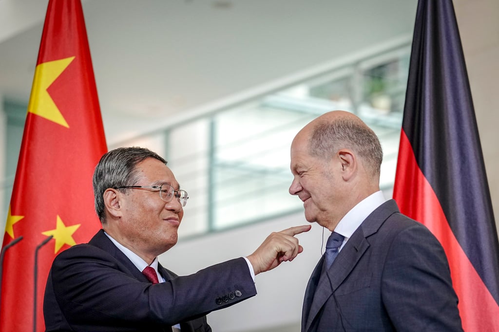 German Chancellor Olaf Scholz and Chinese Premier Li Qiang attend a press conference during the German-Chinese government consultations at the Federal Chancellery. Photo: dpa