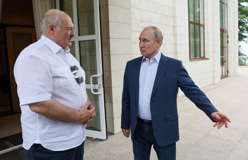 Belarusian President Alexander Lukashenko and Russian President Vladimir Putin. File photo: Kremlin via Reuters