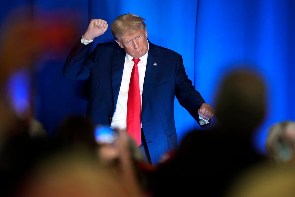 Donald Trump in Concord, New Hampshire on Tuesday. Photo: AP