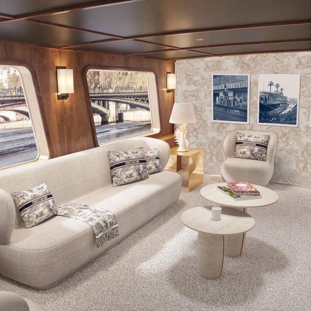 The Dior Spa Cruise features plenty of lavish furnishings. Photo: @vivencialondon/Instagram