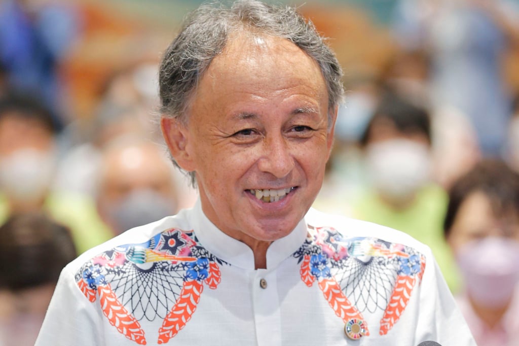 Okinawa governor Denny Tamaki is expected to visit Beijing and Fujian from Monday. Photo: Kyodo Okinawa governor Denny Tamaki is expected to visit Beijing and Fujian from Monday. Photo: Kyodo