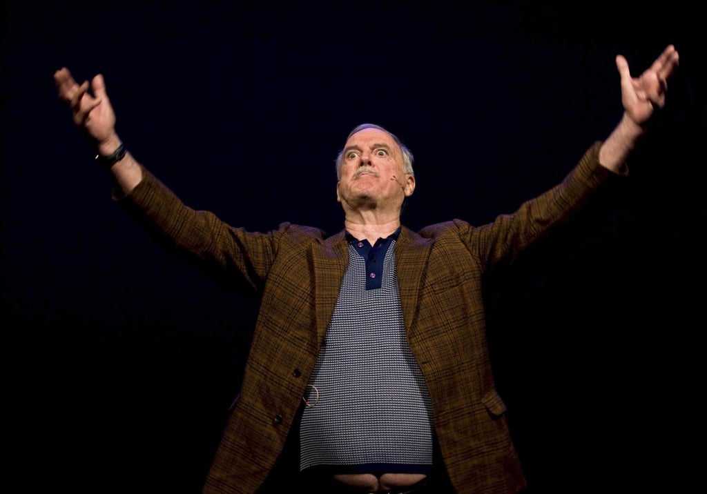 British actor John Cleese performs during rehearsals of his one man show titled A Ludicrous Evening with John Cleese … or How to Finance Your Divorce at the Oslo Concert House, in Oslo, Norway, in 2009. Photo: EPA