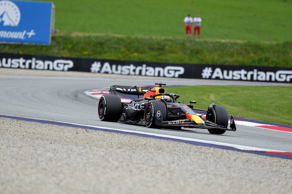 Max Verstappen of Red Bull drives during the Austrian Grand Prix at the Red Bull Ring. Photo: dpa