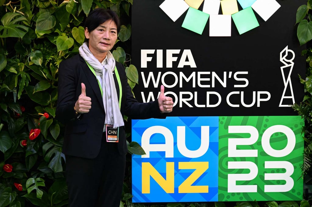 China coach Shui Qingxia arrives for the Fifa Women’s World Cup draw ceremony at the Aotea Centre in Auckland on October 22, 2022. Photo: AFP China coach Shui Qingxia arrives for the Fifa Women’s World Cup draw ceremony at the Aotea Centre in Auckland on October 22, 2022. Photo: AFP