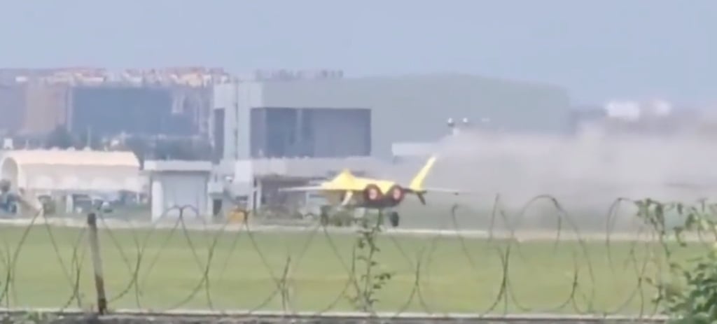 Footage of the J-20 with its tailor-made WS-15 engine has been circulating online. Photo: Weibo Footage of the J-20 with its tailor-made WS-15 engine has been circulating online. Photo: Weibo