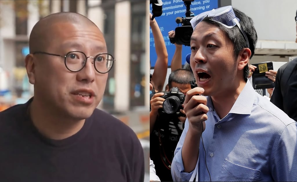Kevin Yam (left), a Melbourne-based lawyer and Australian citizen, and former pro-democracy lawmaker Ted Hui, who has lived in Australia since 2021. Photo: SCMP Composite via AuBC/AP Kevin Yam (left), a Melbourne-based lawyer and Australian citizen, and former pro-democracy lawmaker Ted Hui, who has lived in Australia since 2021. Photo: SCMP Composite via AuBC/AP