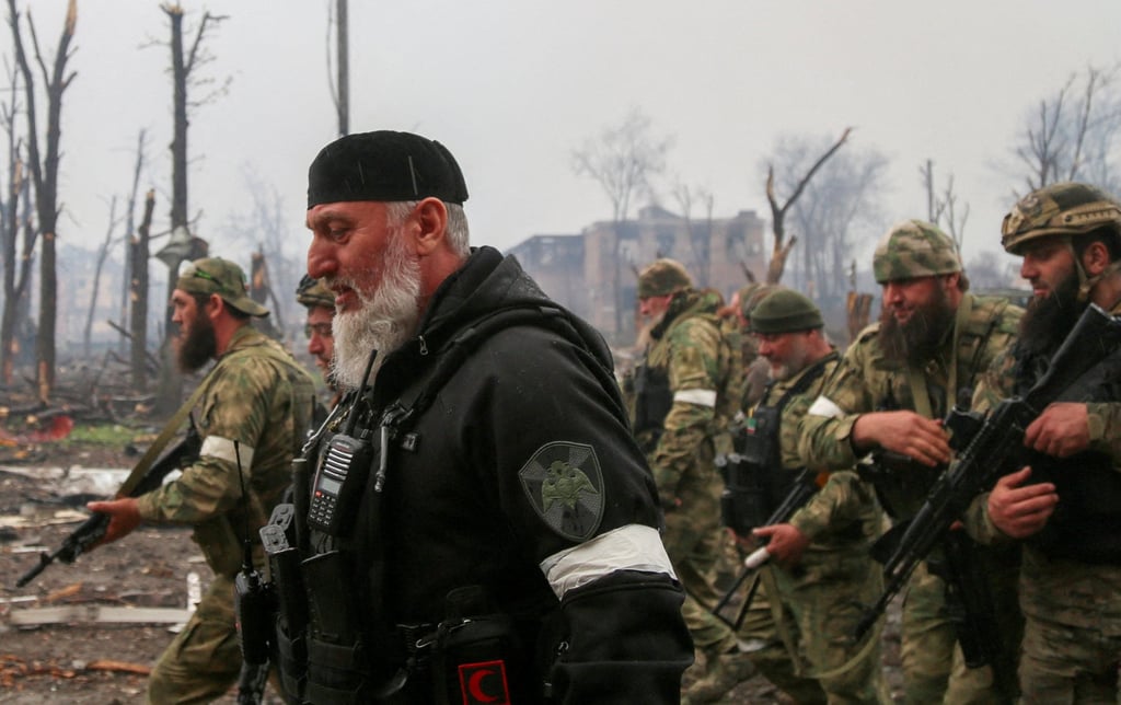 Fighters of the Chechen special forces unit in Mariupol, Ukraine in 2022. File photo: Reuters Fighters of the Chechen special forces unit in Mariupol, Ukraine in 2022. File photo: Reuters