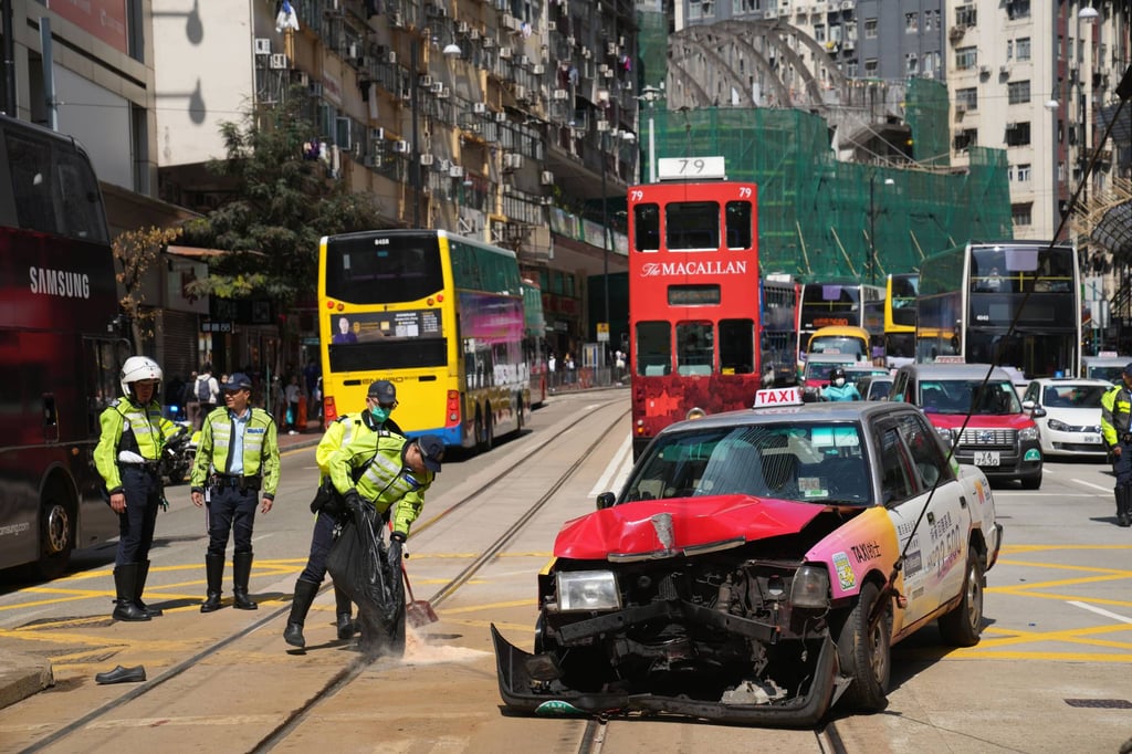 In March, an 84-year-old taxi driver was arrested after his cab ploughed into people on King’s Road in North Point, injuring three pedestrians. Photo: Sam Tsang In March, an 84-year-old taxi driver was arrested after his cab ploughed into people on King’s Road in North Point, injuring three pedestrians. Photo: Sam Tsang