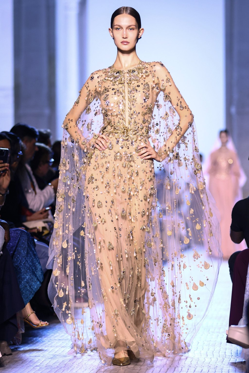 Elie Saab’s creations at Paris’ Haute Couture Week were nothing short of enchanting. Photo: EPA-EFE