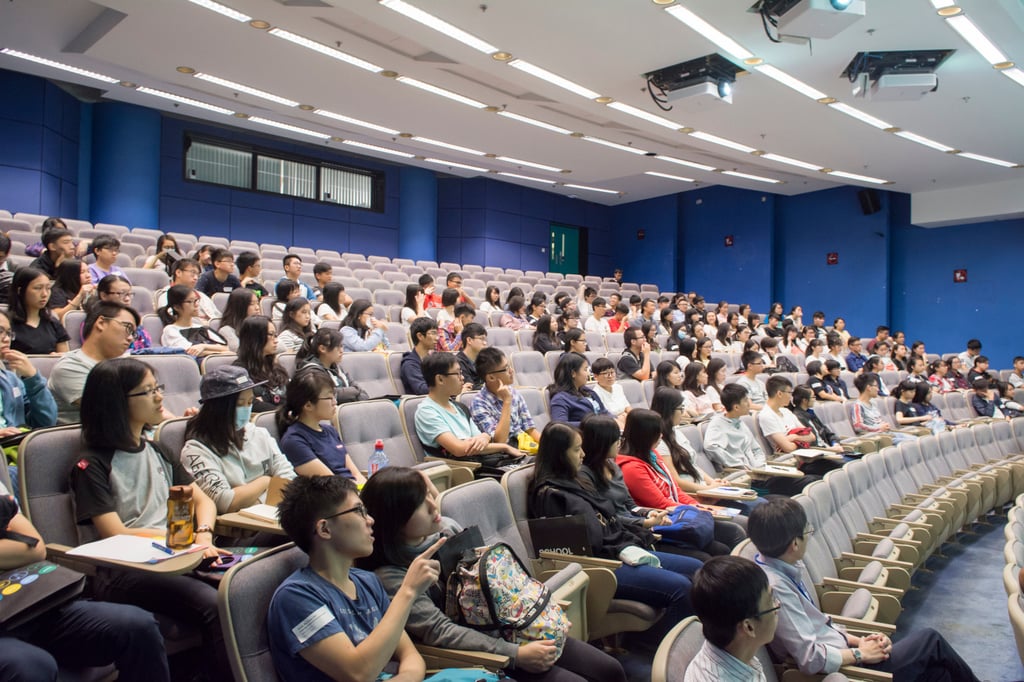 Students attending a lecture at the Hong Kong University of Science and Technology (HKUST) Students attending a lecture at the Hong Kong University of Science and Technology (HKUST)