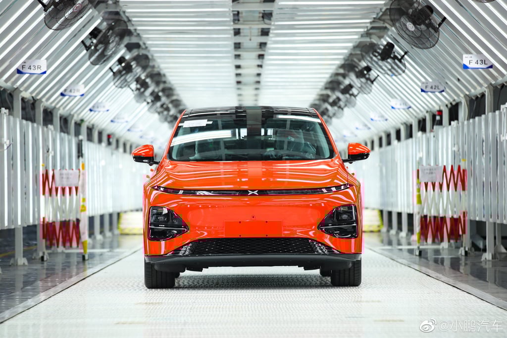 Xpeng’s newly released G6 SUV. Photo: Weibo Xpeng’s newly released G6 SUV. Photo: Weibo