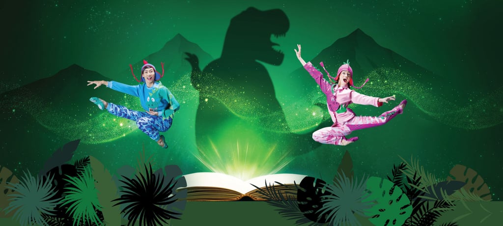 A scene from “Sam and her Amazing Book of Dinosaurs”. Photo: Hong Kong Ballet A scene from “Sam and her Amazing Book of Dinosaurs”. Photo: Hong Kong Ballet