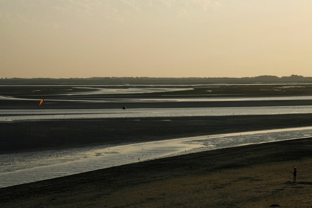 The bay of the Somme at low tide. Photo: John Brunton