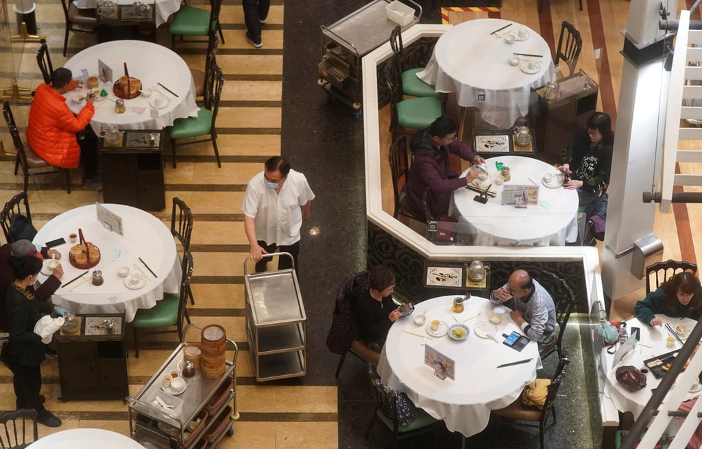 Dim sum is a weekend dining tradition that has spread across the globe – but is arguably best experienced at its spiritual home, Hong Kong. Here diners enjoy yum cha in a Chinese restaurant in Maritime Square at Tsing Yi. Photo: Sam Tsang Dim sum is a weekend dining tradition that has spread across the globe – but is arguably best experienced at its spiritual home, Hong Kong. Here diners enjoy yum cha in a Chinese restaurant in Maritime Square at Tsing Yi. Photo: Sam Tsang