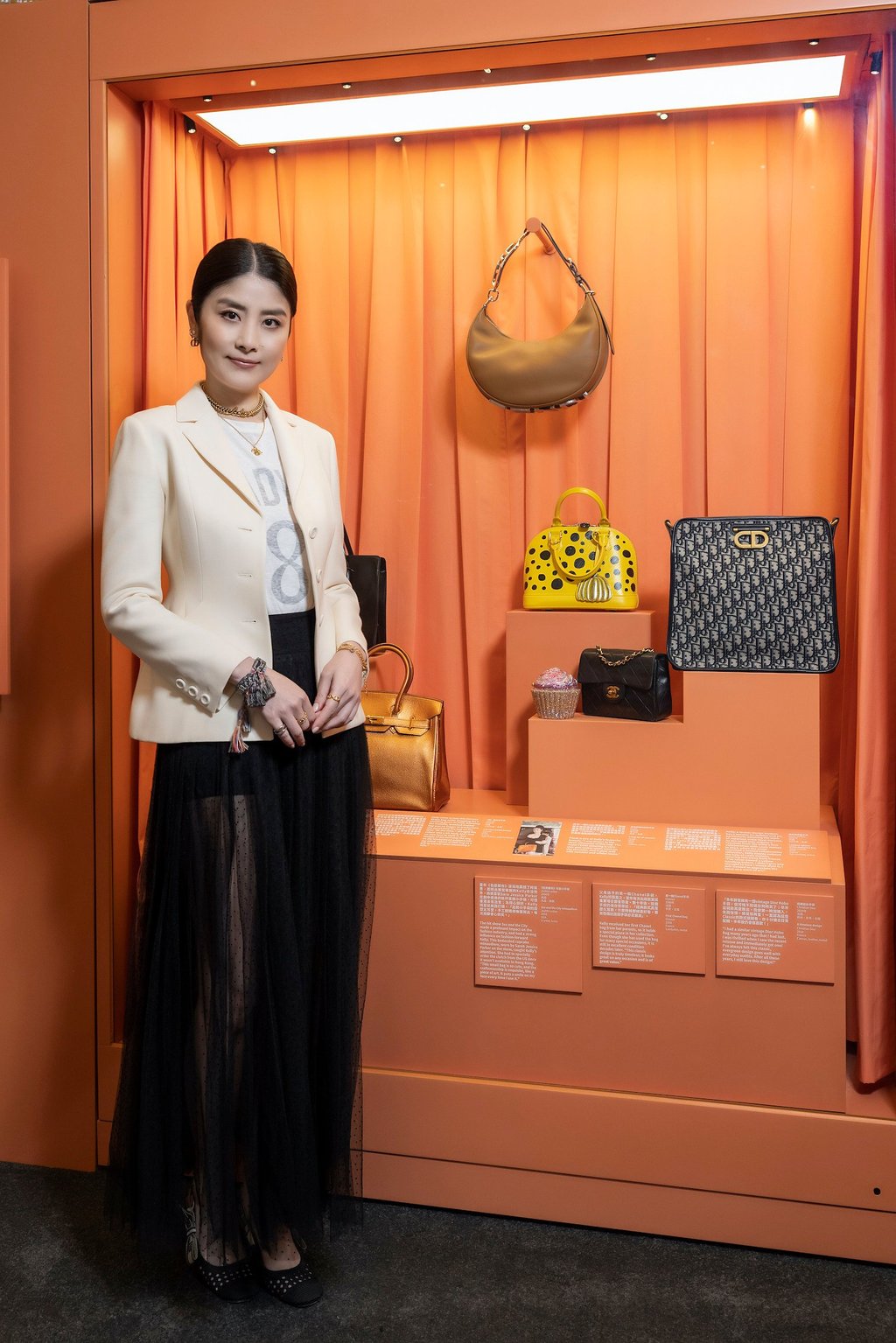 Kelly Chen at the V&A exhibition in Hong Kong. Photo: Handout