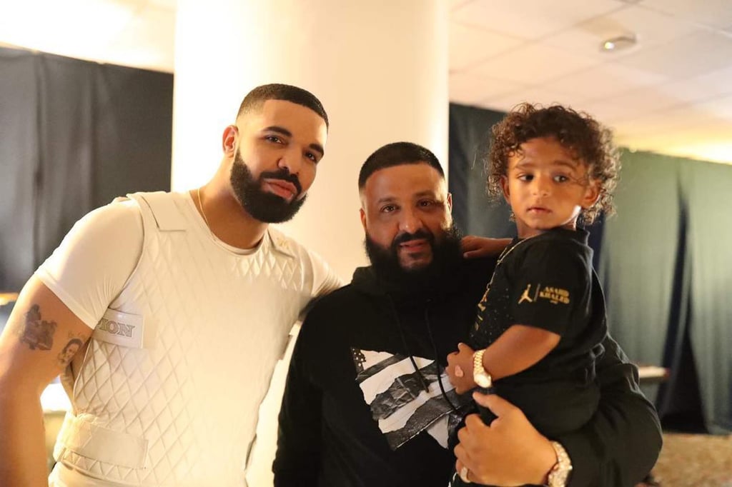 Drake, DJ Khaled and his son, Asahd, wearing a luxury watch. Photo: @asahdkhaled/Instagram Drake, DJ Khaled and his son, Asahd, wearing a luxury watch. Photo: @asahdkhaled/Instagram
