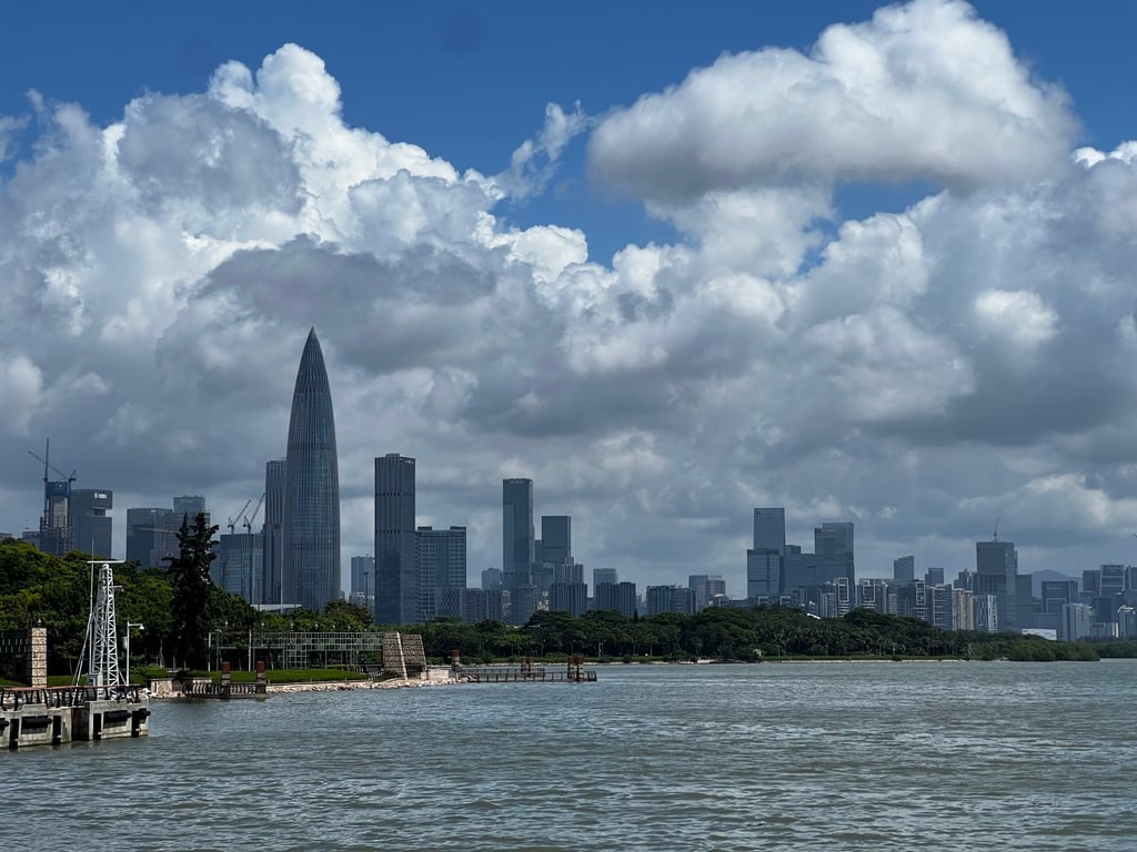 The city’s skyscrapers seen from Shenzhen Bay Park. Photo: Erika Na The city’s skyscrapers seen from Shenzhen Bay Park. Photo: Erika Na