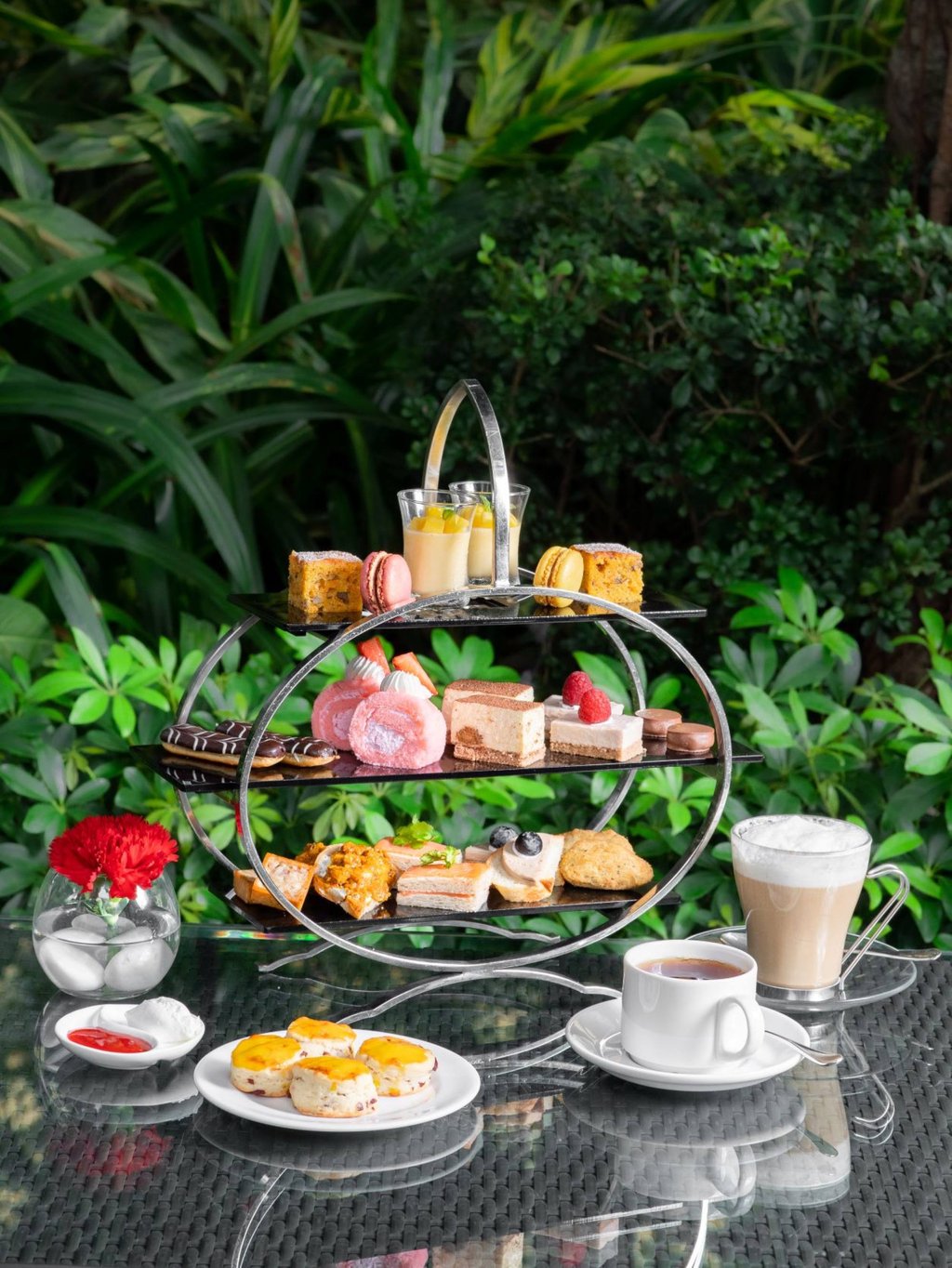 Signature afternoon tea set at Panorama Lounge. Photo: Handout Signature afternoon tea set at Panorama Lounge. Photo: Handout