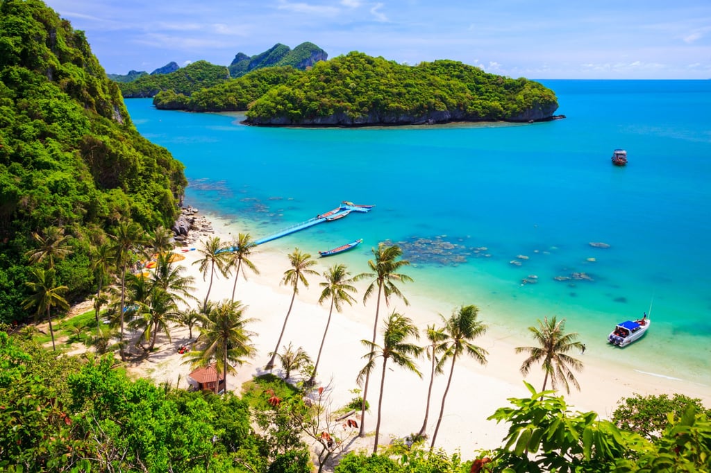 Koh Samui may be surrounded by beautiful sea, but it is suffering a shortage of fresh water. Above: Angthong National Marine Park, Koh Samui, Thailand. Photo: Shutterstock