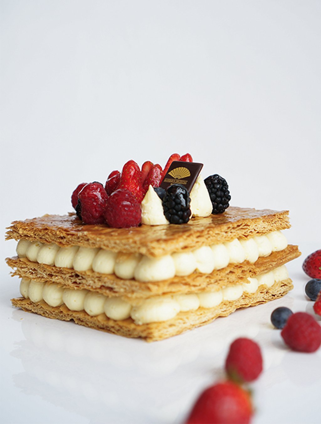 Taste the irresistible signature Napolean or Strawberry Cheesecake that is perfect for every occasion. Photo: Handout